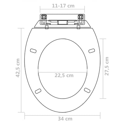 Toilettensitze mit Absenkautomatik 2 Stk. Kunststoff Weiß