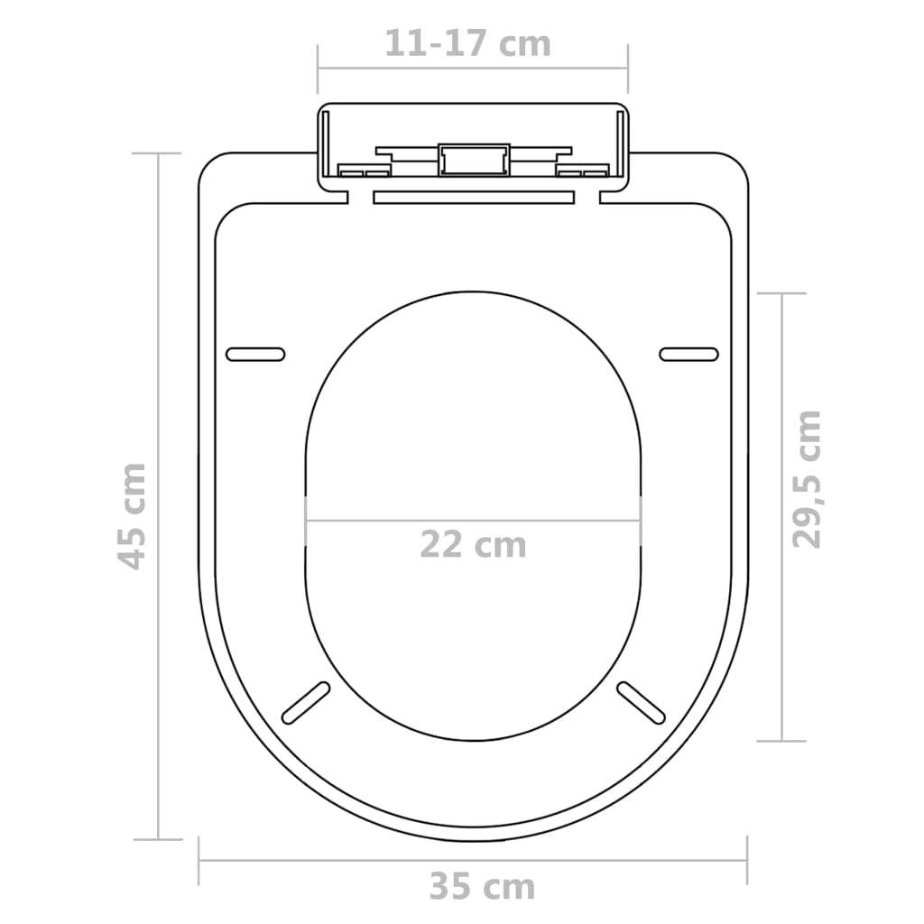 Toilettensitze mit Absenkautomatik 2 Stk. Kunststoff Weiß