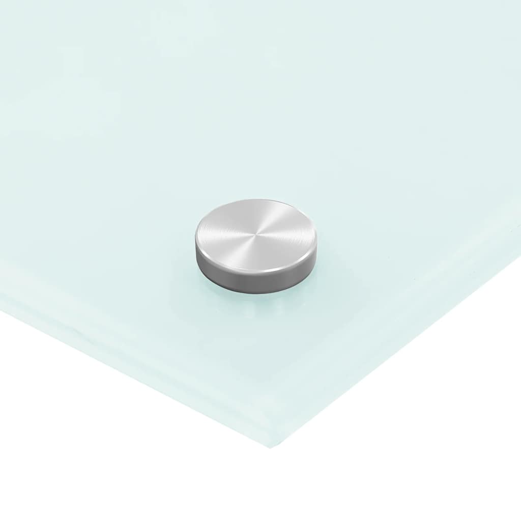 Küchenrückwand Weiß 80x50 cm Hartglas