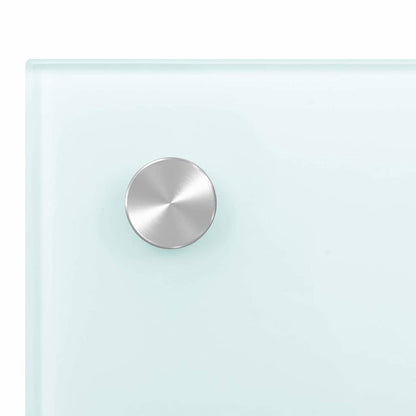 Küchenrückwand Weiß 80x50 cm Hartglas