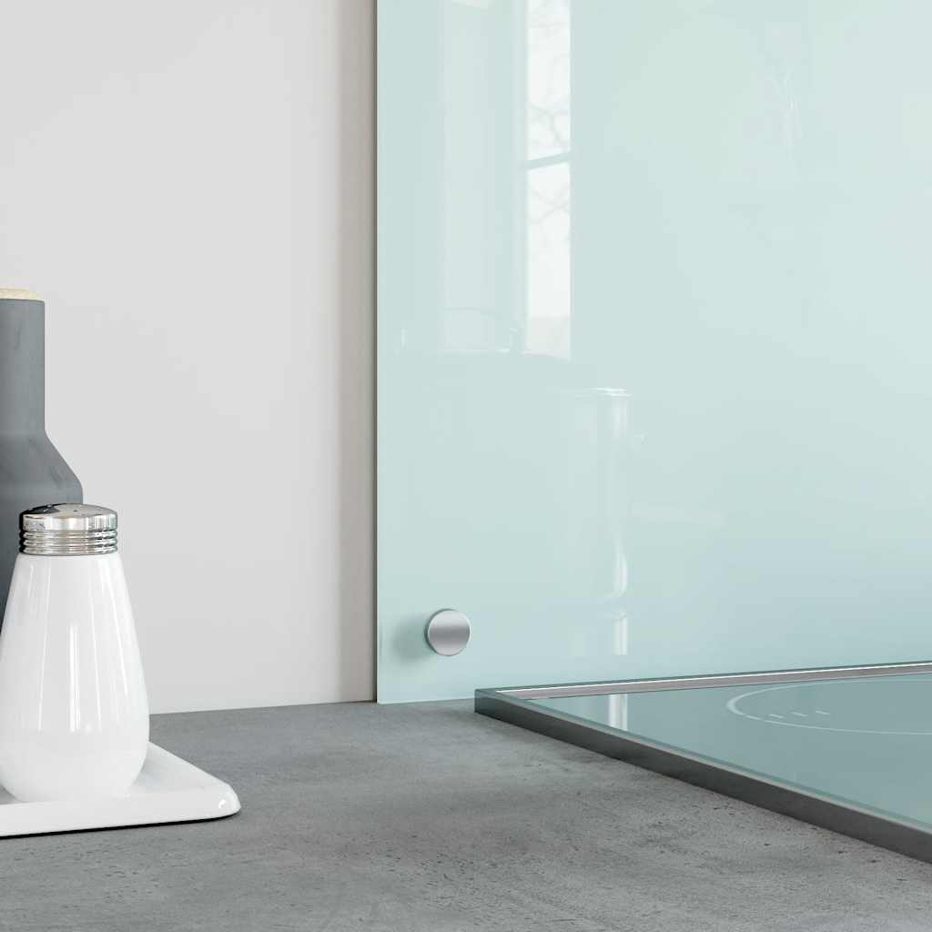 Küchenrückwand Weiß 80x60 cm Hartglas