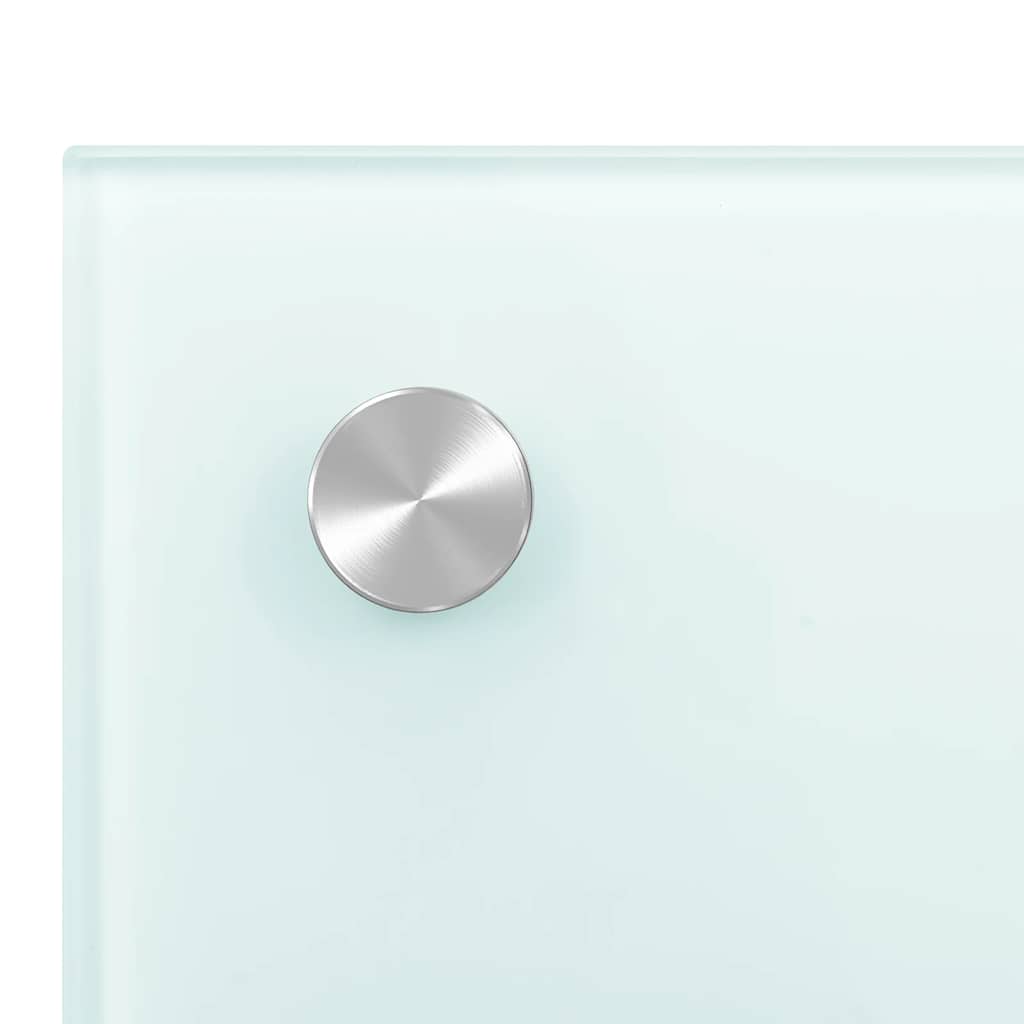 Küchenrückwand Weiß 90x40 cm Hartglas