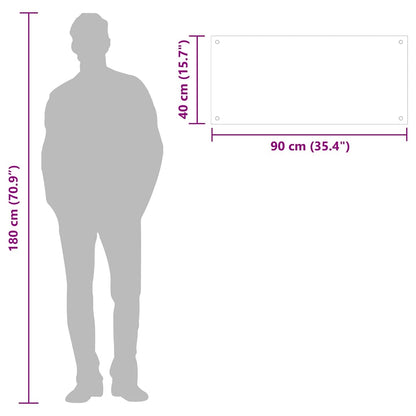 Küchenrückwand Weiß 90x40 cm Hartglas