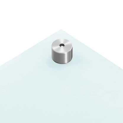 Küchenrückwand Weiß 90x50 cm Hartglas