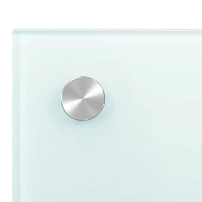 Küchenrückwand Weiß 90x60 cm Hartglas