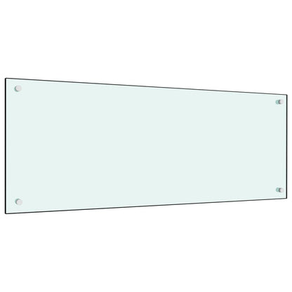 Küchenrückwand Weiß 100x40 cm Hartglas