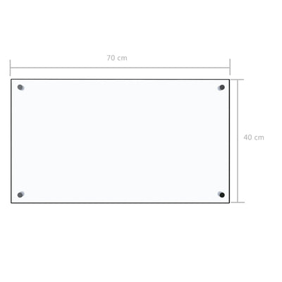 Küchenrückwand Transparent 70×40 cm Hartglas