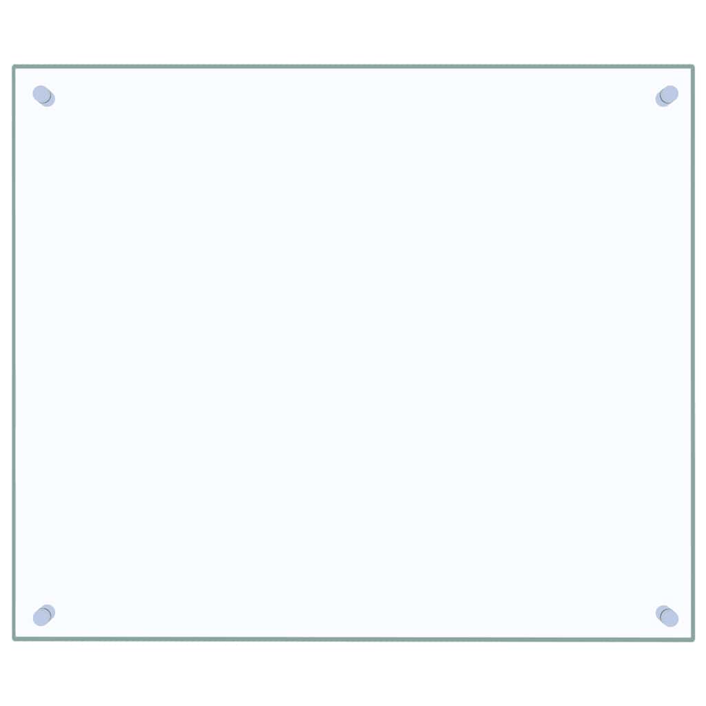 Küchenrückwand Transparent 70x60 cm Hartglas