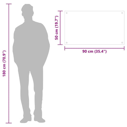 Küchenrückwand Transparent 90×50 cm Hartglas