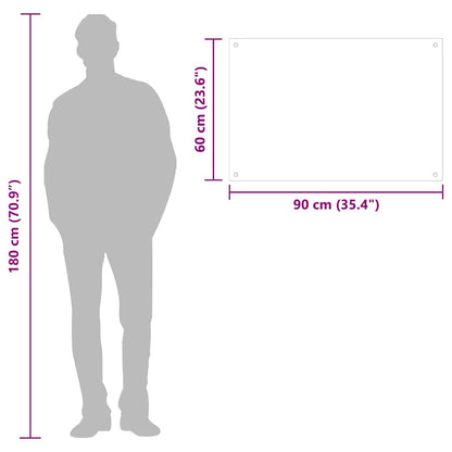 Küchenrückwand Transparent 90×60 cm Hartglas