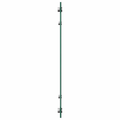 Küchenrückwand Schwarz 80x40 cm Hartglas