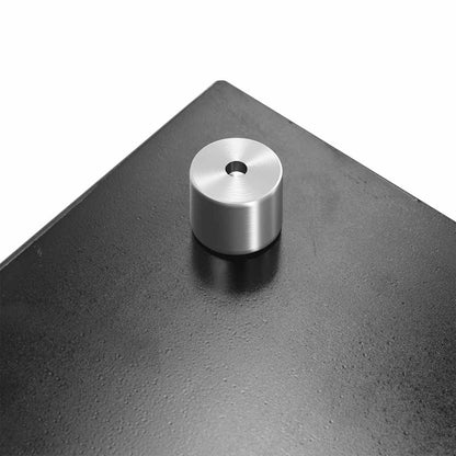 Küchenrückwand Schwarz 80x40 cm Hartglas