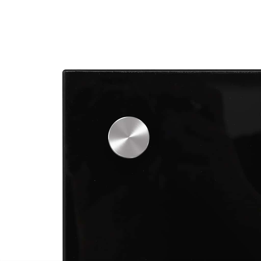 Küchenrückwand Schwarz 100x50 cm Hartglas