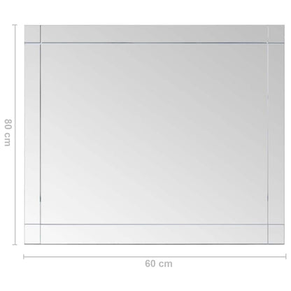 Wandspiegel 80x60 cm Glas