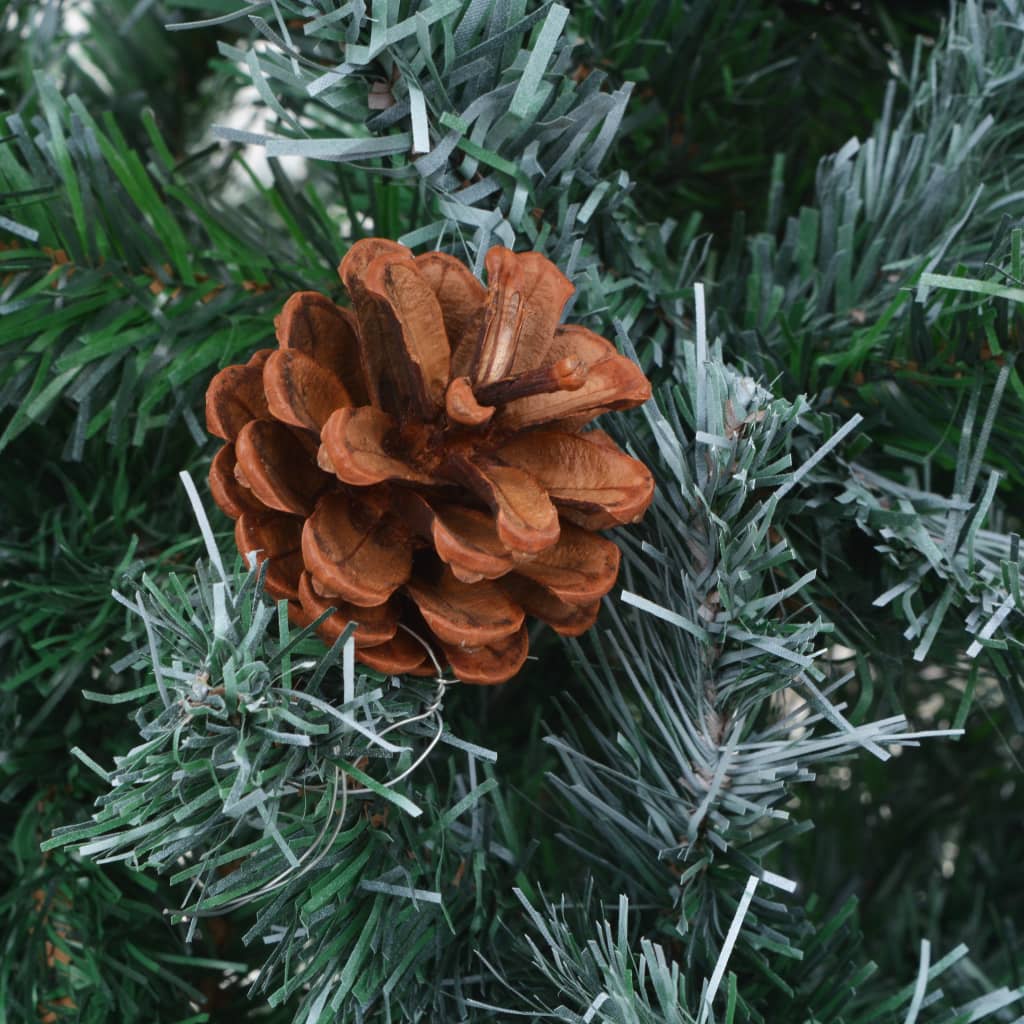 Künstlicher Weihnachtsbaum mit Tannenzapfen 210 cm