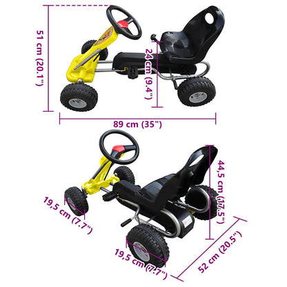 Pedal-Gokart Gelb