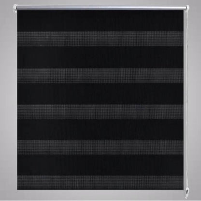 Doppelrollo Seitenzug 80 x 150 cm schwarz