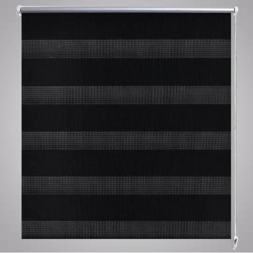 Doppelrollo Seitenzug 80 x 150 cm schwarz