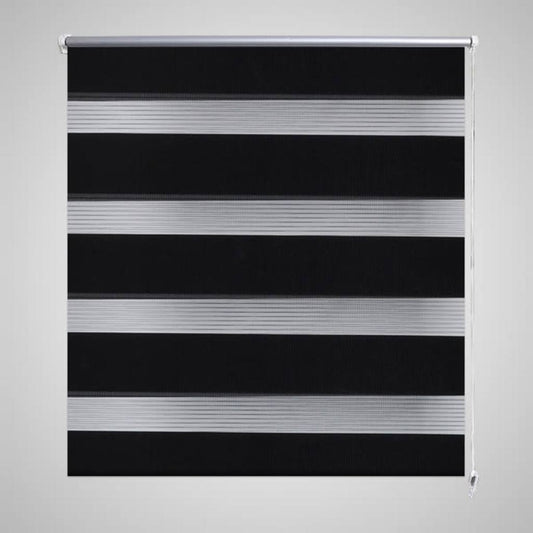 Doppelrollo Seitenzug 120 x 175 cm schwarz