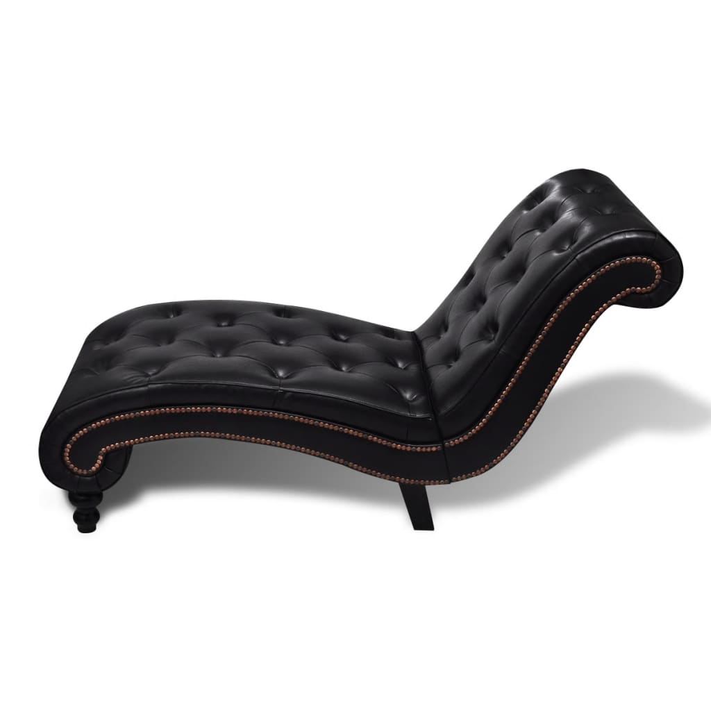 Chaiselongue Braun Kunstleder