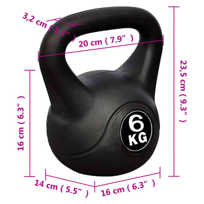 Kettlebell Kugelhantel Trainingshantel Gewicht 6KG