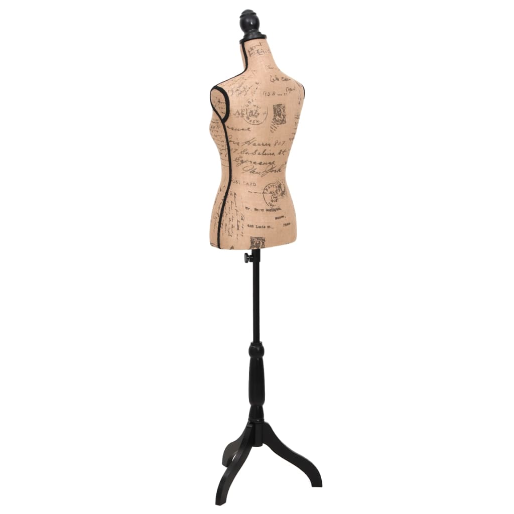 Damenbüste Schneiderpuppe Büste Torso Angezogen Mannequin Jute