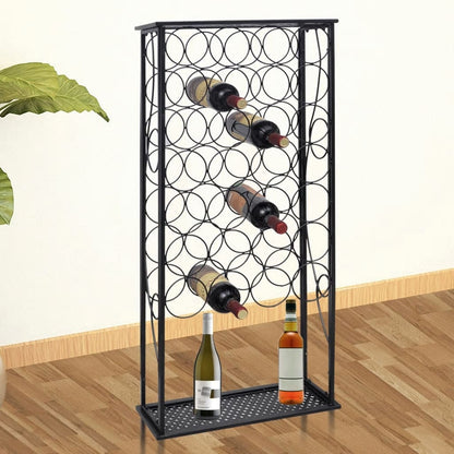 Flaschenregal für 28 Flaschen Metall