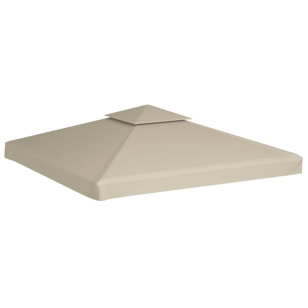 Pavillon-Ersatzdach 310 g/m² Beige 3x3 m