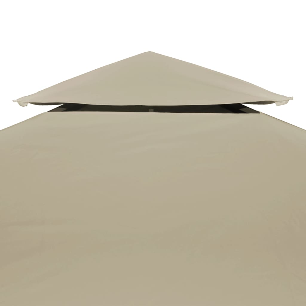 Pavillon-Ersatzdach 310 g/m² Beige 3x3 m