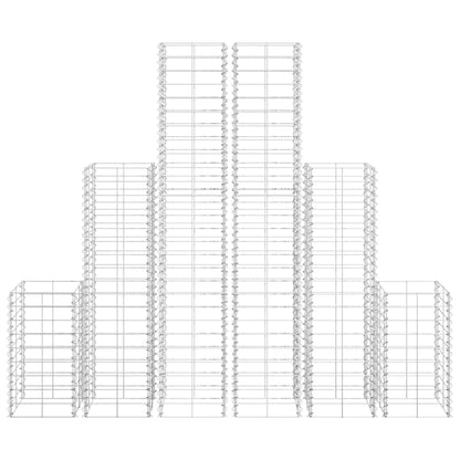 Gabionen-Set 6-tlg. Verzinkter Draht