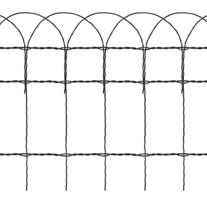 Beetzaun Pulverbeschichtetes Eisen 25×0,4 m