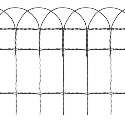 Beetzaun Pulverbeschichtetes Eisen 25×0,4 m