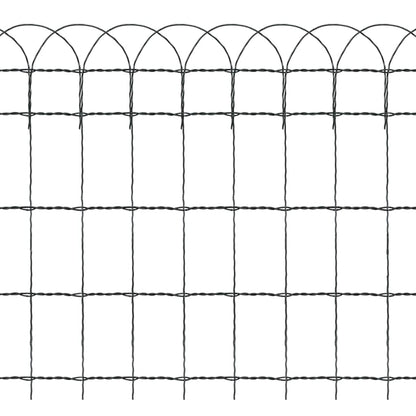 Beetzaun Pulverbeschichtetes Eisen 10×0,65 m