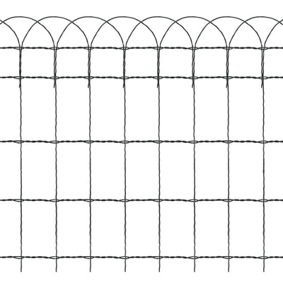 Beetzaun Pulverbeschichtetes Eisen 10×0,65 m