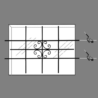 Fenstergitter 69 x 114 cm