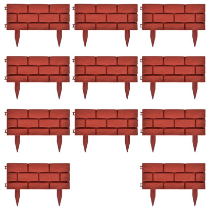 11 x Palisade Gartenzaun Beeteinfassung Beetumrandung