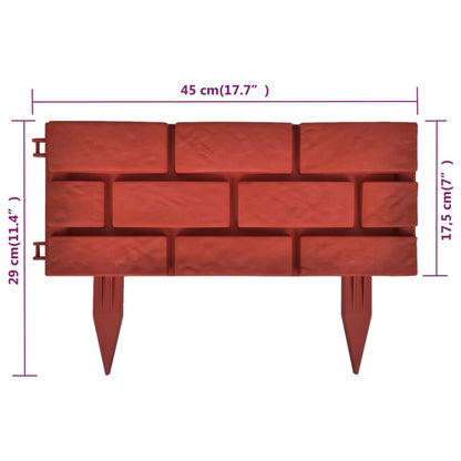 11 x Palisade Gartenzaun Beeteinfassung Beetumrandung