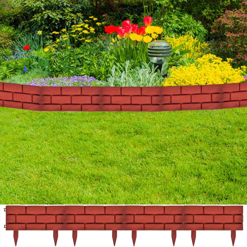 11 x Palisade Gartenzaun Beeteinfassung Beetumrandung