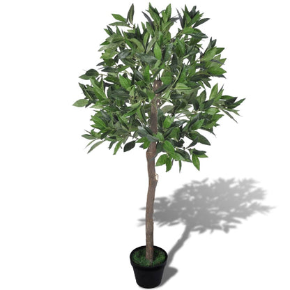 Albero di alloro artificiale con vaso 120 cm