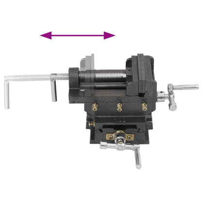 Maschinenschraubstock Kreuztisch Handbetrieb 78 mm