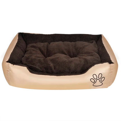 Warmes Hundebett mit Polsterkissen XL