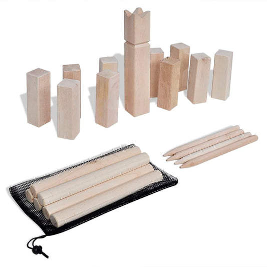 Kubb Holzspiel- Set