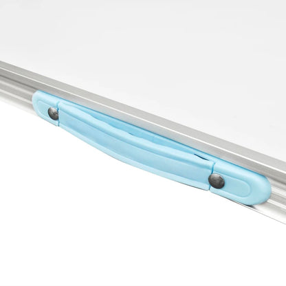 Tavolo da campeggio pieghevole con struttura in metallo, 80 x 60 cm