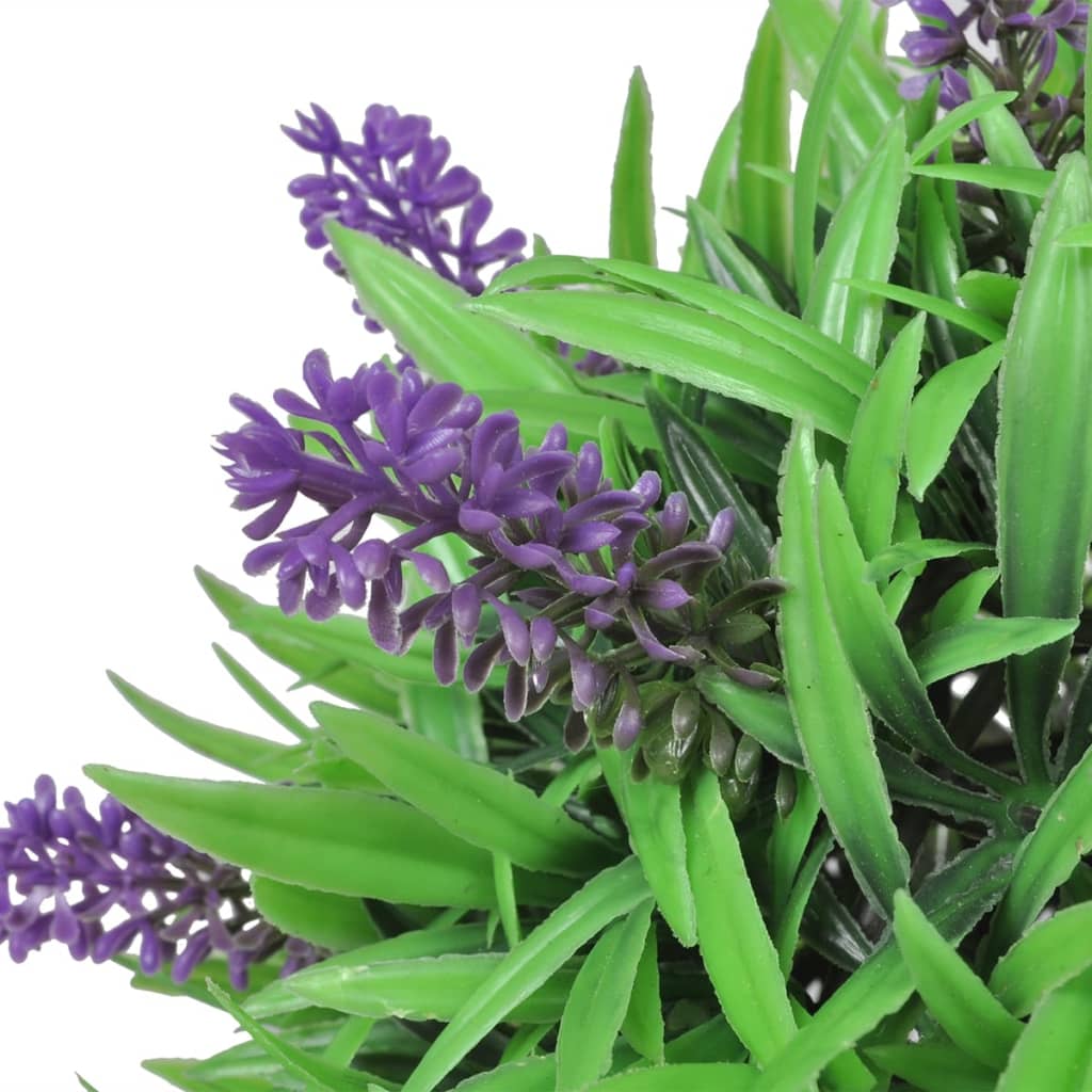 Palla di bosso con lavanda, 2 pezzi. Artificiale, 28 cm