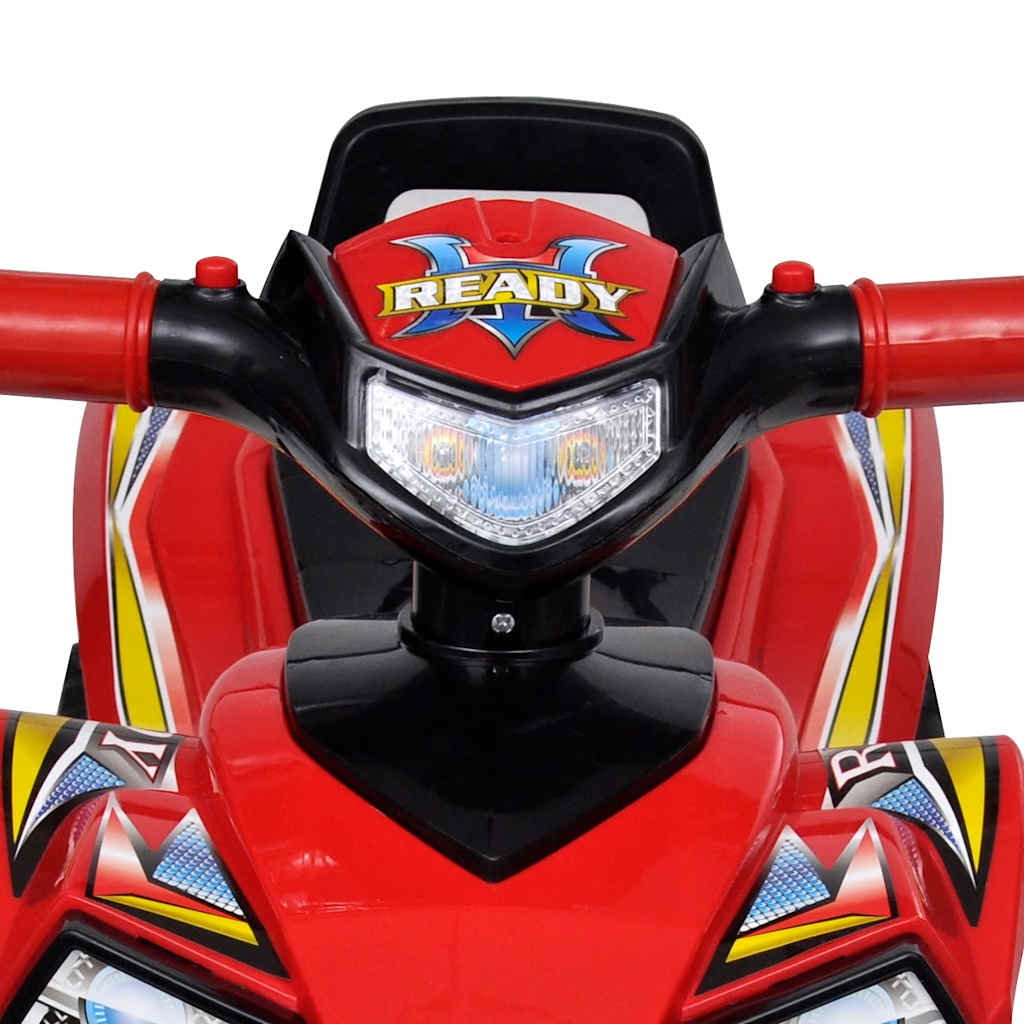 Rotes Aufsitz-Quad für Kinder mit Sound und Licht
