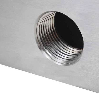 Fontana a cascata rettangolare in acciaio inox da 30 cm