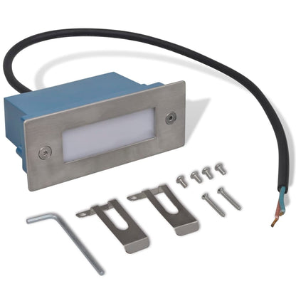 LED-Wandeinbauleuchten für Treppen 2 Stk. 44x111x56 mm