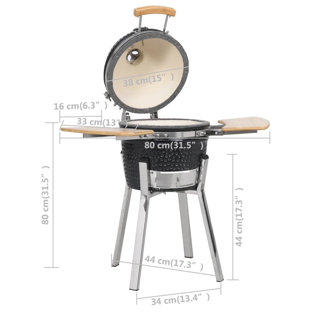 Kamado Grill BBQ Smoker Keramik 81 cm