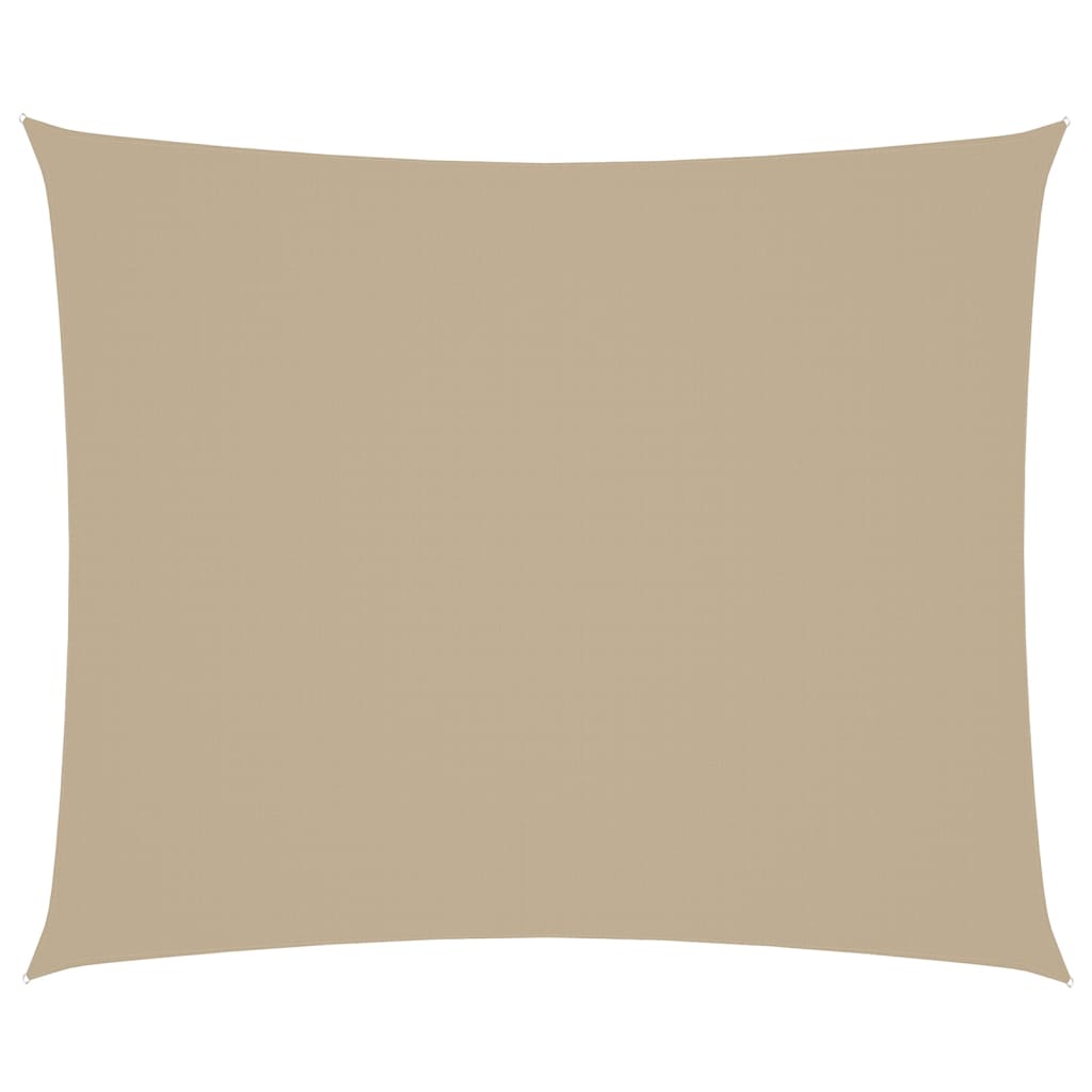 Sonnensegel Oxford-Gewebe Rechteckig 4x6 m Beige