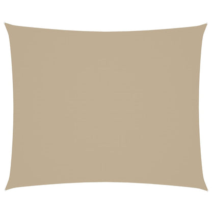 Sonnensegel Oxford-Gewebe Rechteckig 4x6 m Beige